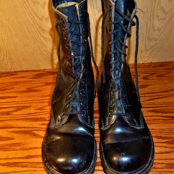 GORILLA SHOE MENS BLACK BOOTS - Picture 1 of 8